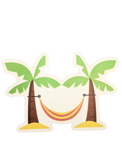 Hammock/Palm Trees Sticker - Welcome Home Bags