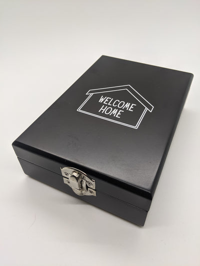 Welcome Home Wine Opener & Stopper Set in Black Wood Case - Welcome Home Bags
